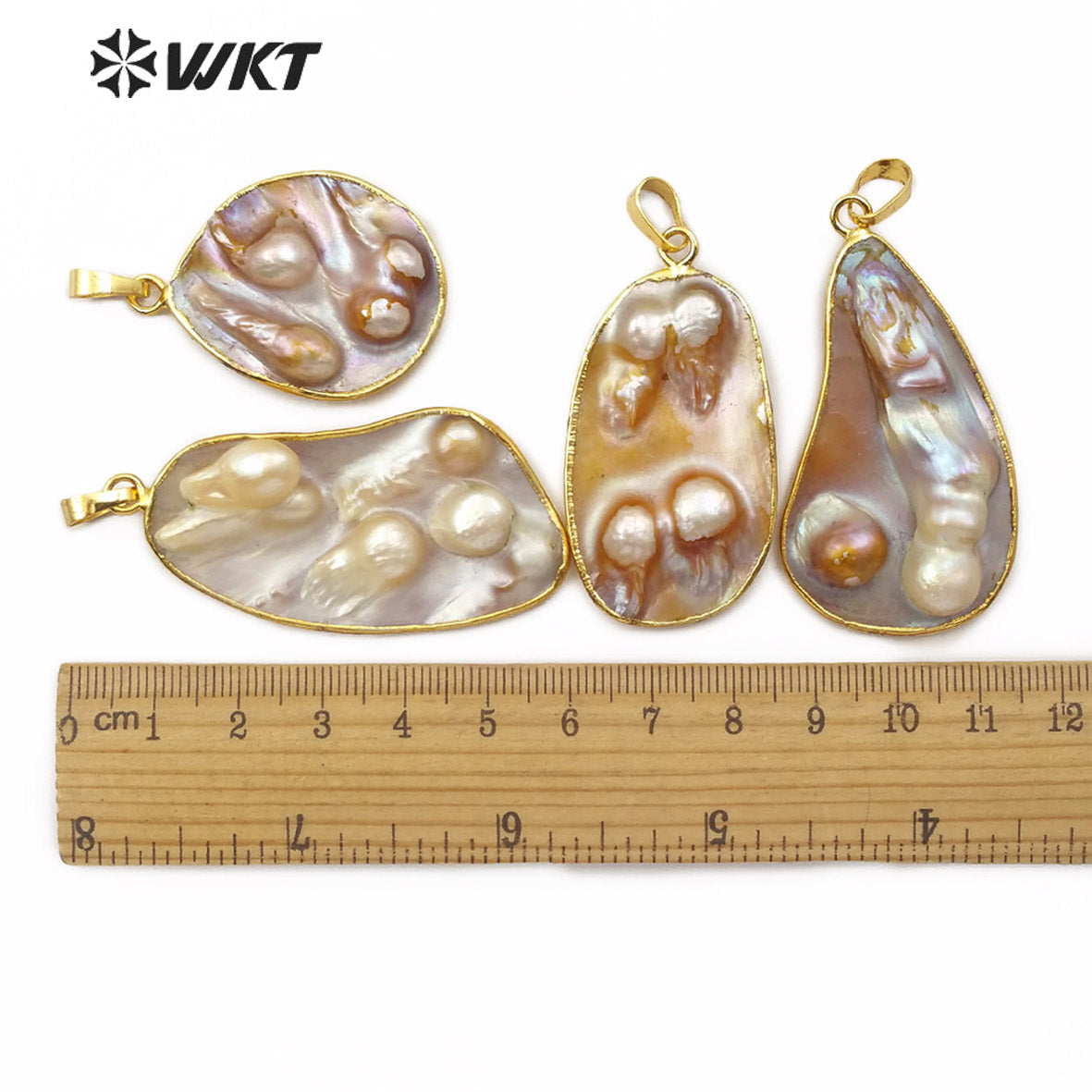 WT-JP159 New Arrival Natural Mother of Pearl Pendant Gold Plated Pearl Pendant Fashion Charm Jewelry Pearl Pendant