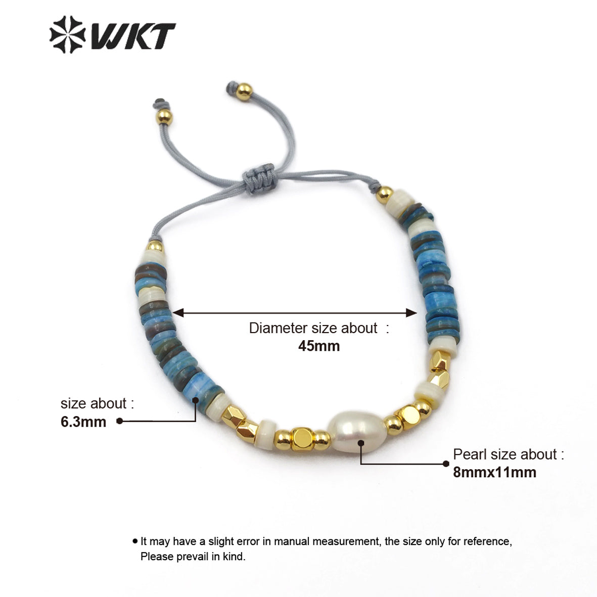WT-B496 Wholesale Pearl Beads Flexible Bracelet New Arrival Fashion Natural Pearl Bracelet Women Charm Bracelet