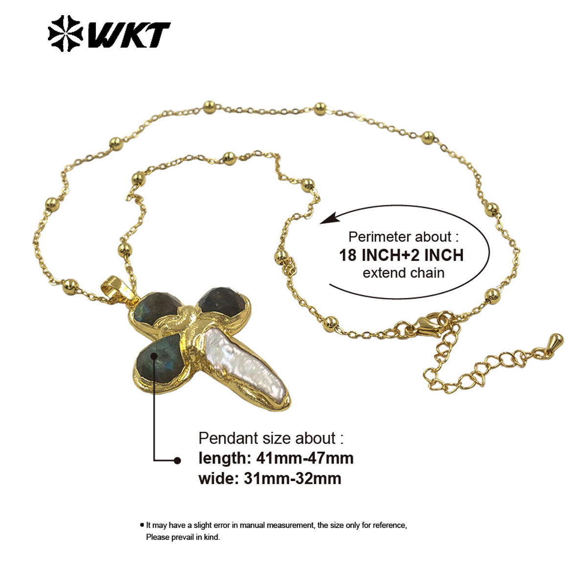 WT-JN284 Lastely Populared Design Necklace With 18k Gold Plated for Women Precious Birthday Gifts