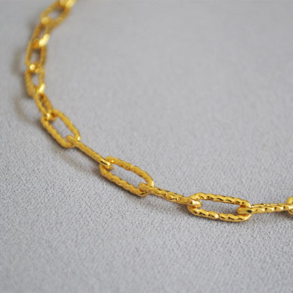 BFN013 Wholesale 18k Real Gold Plated Resist Tarnishable Fashion Lady Chain Necklace Hiphop Style Casual Necklace
