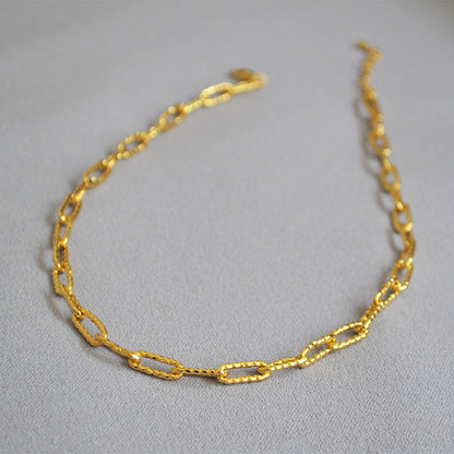 BFN013 Wholesale 18k Real Gold Plated Resist Tarnishable Fashion Lady Chain Necklace Hiphop Style Casual Necklace