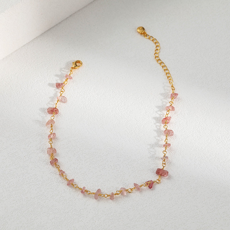 WT-B637 WKT Lovely Trendy Gift for Women Star Shaped Lucky Bracelets Natural Colorful Gemstone Opening Bracelets