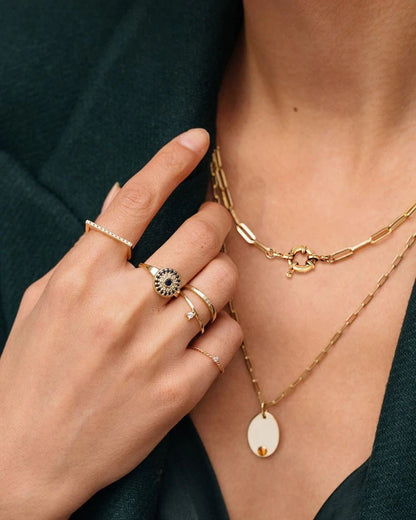 BFN012 Wholesale 18k Real Gold Plated Long Link Chain with Clasp Connectors Handmade Custom Made Size Brass Gold Necklace