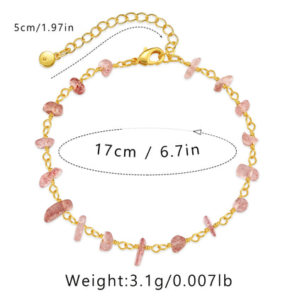 WT-B637 WKT Lovely Trendy Gift for Women Star Shaped Lucky Bracelets Natural Colorful Gemstone Opening Bracelets