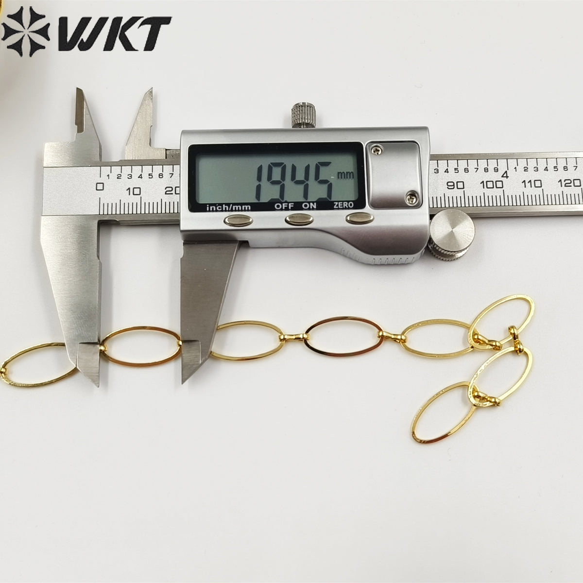WT-BC193 Newest Fashion 18k Real Gold Plated Brass Chain Sell by Meters Oval Shape Handmade Yellow Brass Big Metal Chain
