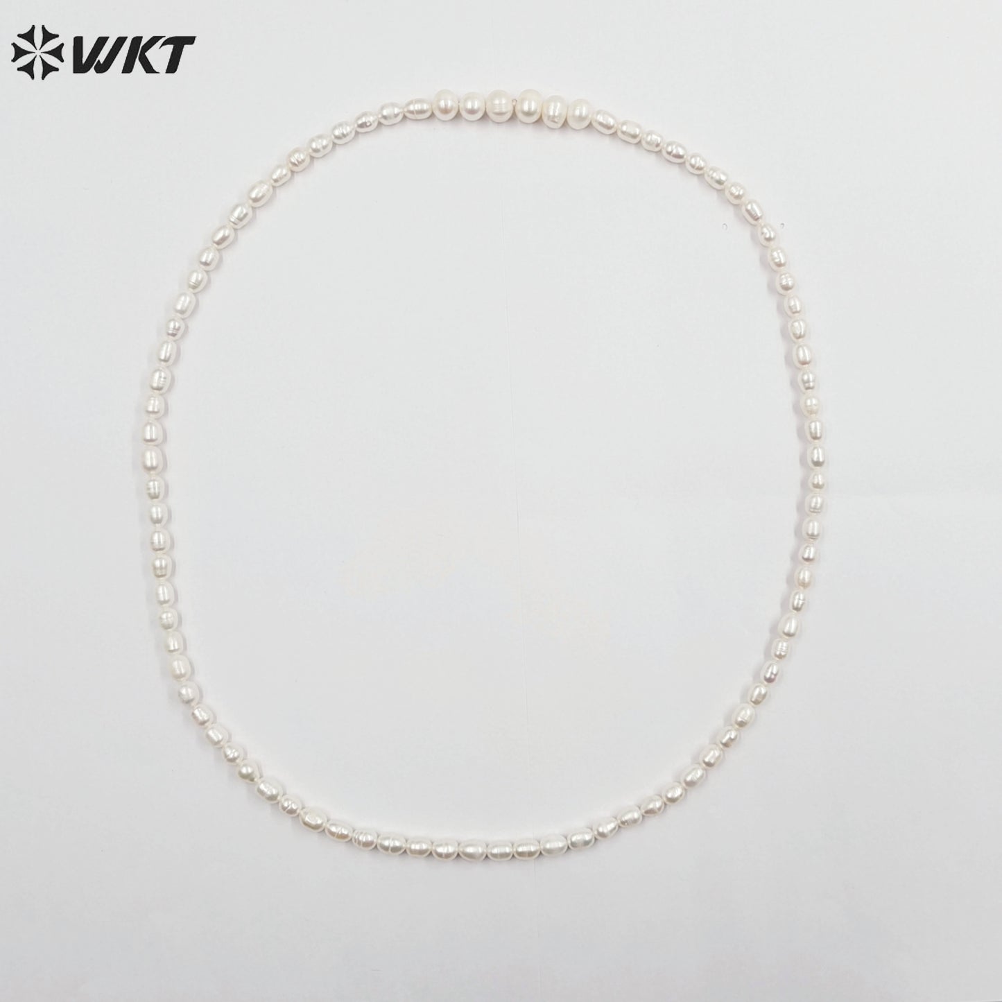 WT-JN245 Wholesale Vintage Freshwater Pearl Elegant 24 Inch 18k Chain Gold Plated Exquisite High Quality Necklace