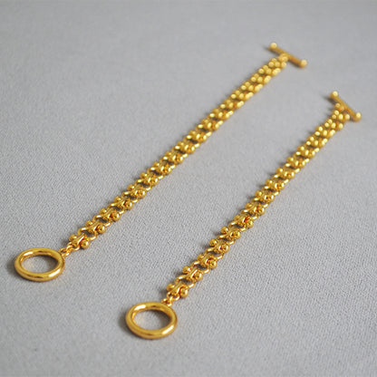 WT-B564 Wholesales WKT New Hand Make Brass Stick Chain with Gold Electroplated Women Fashion Clasp Statment Chain Bracelet