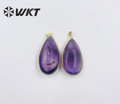 WT-P1910 Hot Sale Classic Natural Stone Healing Transparency Moss Agate Novel Irregular Mysterious Healing Quartz Pendant