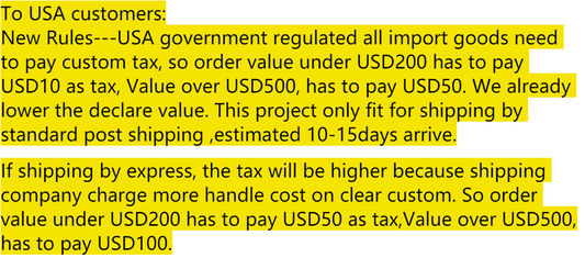 USA Customers Tax Link Pay For USA Tariff