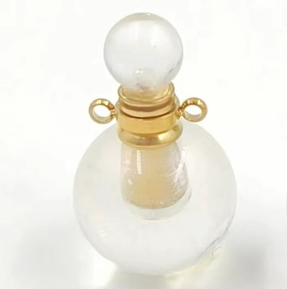 WT-P1930 Fashion Design Trendy New Precious Knife Shaped Colorful Stone Crystal Quartz Perfume Bottle Pendants
