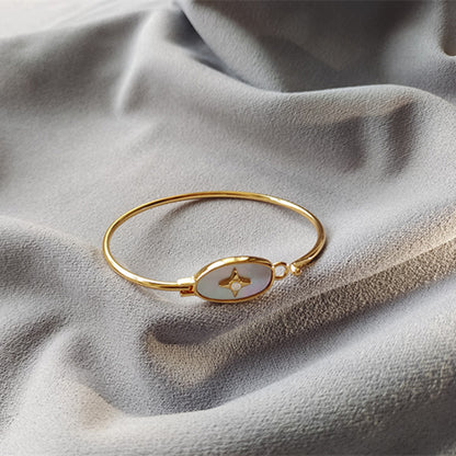 WT-MPB097 Fashionable Lovely Trendy Design Bead 18k Real Gold Adjustable Romantic Gift Woman Bangle