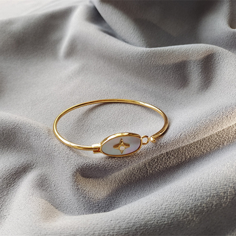 WT-MPB097 Fashionable Lovely Trendy Design Bead 18k Real Gold Adjustable Romantic Gift Woman Bangle