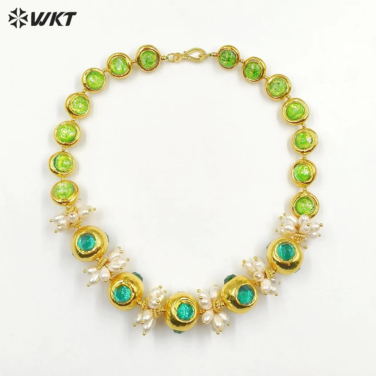 WT-JN251 Wholesale Vintage Style Trendy Natural Freshwater Pearl Gemstone Exquisite High Quality Pendant Necklace