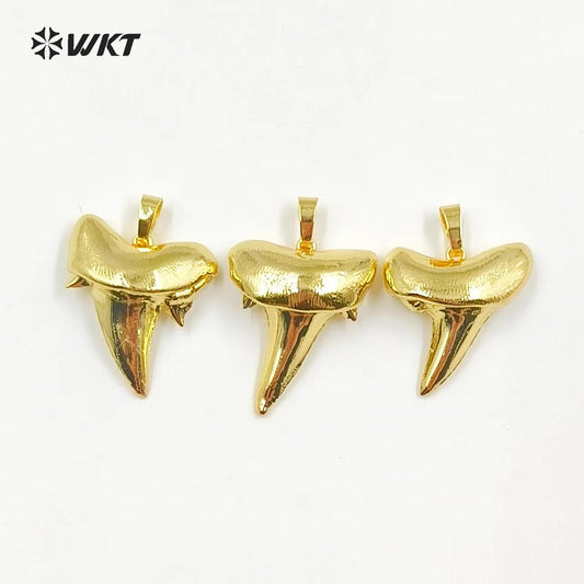 WT-P248 Crescent Fashion Pendant 18k Real Gold Plating Pendant Wholesale Tooth Shaped Amazing Crescent Pendant