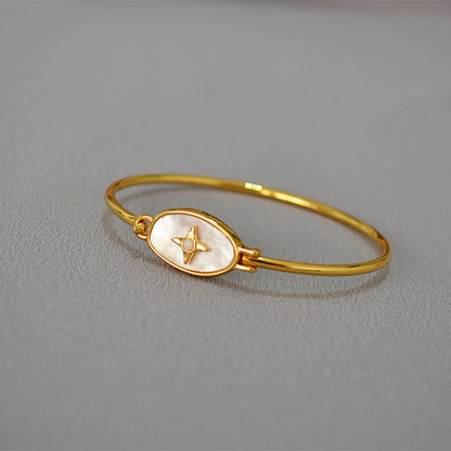 WT-MPB097 Fashionable Lovely Trendy Design Bead 18k Real Gold Adjustable Romantic Gift Woman Bangle