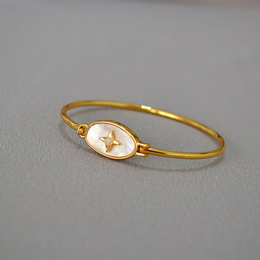 WT-MPB097 Fashionable Lovely Trendy Design Bead 18k Real Gold Adjustable Romantic Gift Woman Bangle