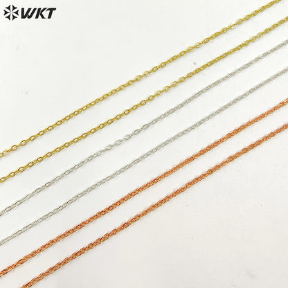 WT-N1043 WKT New Necklace Fashion Jewelry Best Electroplated Resist Tarnishable Brass Necklace Chain