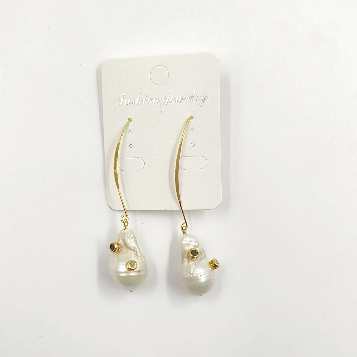 WT-E527 New Arrival Fashion Vintage Trendy Gift for Women Baroque Pearl Powders Are Available Stone Stallite Quartz Earring