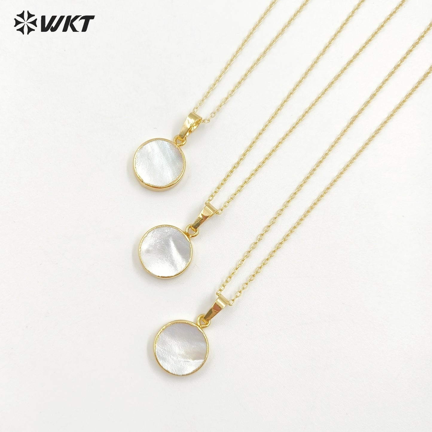 WT-N826 Amazing Natural Round Pearl Jewelry Necklace, Wholesale 12mm Gold Plated Black Pearl Jewelry Necklace for Gift