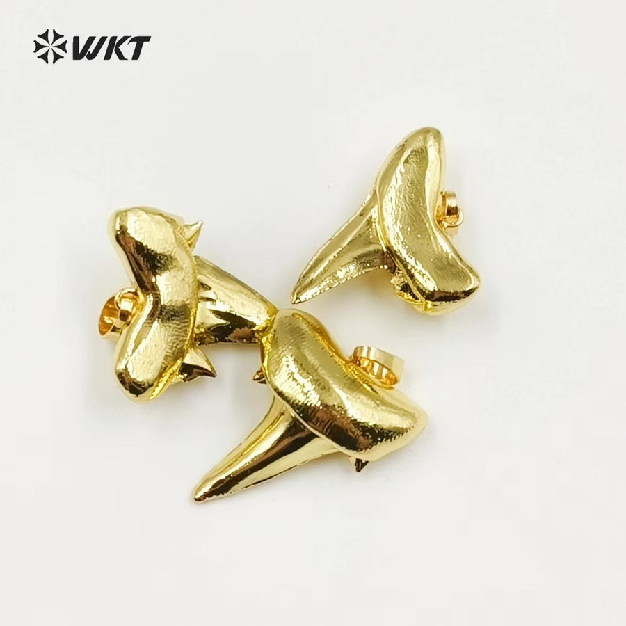 WT-P248 Crescent Fashion Pendant 18k Real Gold Plating Pendant Wholesale Tooth Shaped Amazing Crescent Pendant