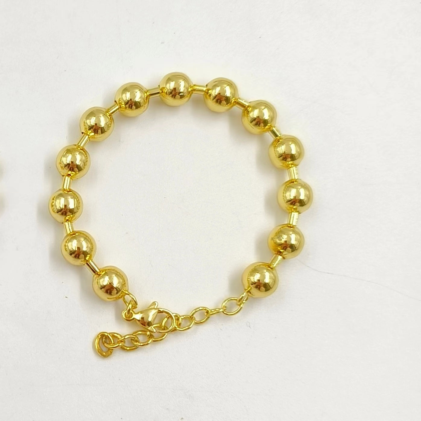 WT-JF343 Newest Fashion 18K Real Gold Plated Round Brass Beads Made Women Bracelets Unique Lady Daily Wear Jewelry