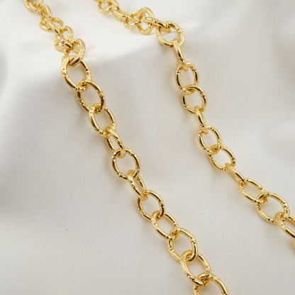 WT-BC199 Copper Plated 18K European and American Style Cool Rap Accessories With Color Retention Gold Chain Cuban Chain Hip-hop