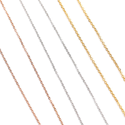 WT-BC196 Newest Fashion 18k Real Gold Plated Brass Chain Yellow Brass Sell by Meters Oval Shape Handmade Bead Chain