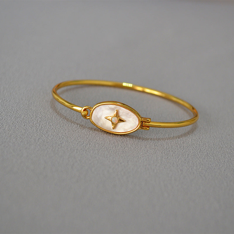 WT-MPB097 Fashionable Lovely Trendy Design Bead 18k Real Gold Adjustable Romantic Gift Woman Bangle