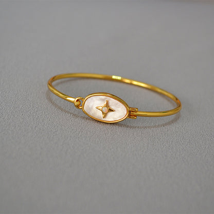 WT-MPB097 Fashionable Lovely Trendy Design Bead 18k Real Gold Adjustable Romantic Gift Woman Bangle