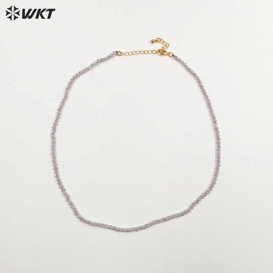 WT-N1437 Gorgeous Natural 18Inch Colorful Long Beads Vintage Boho Beads Necklace Casual Long Statement Necklace