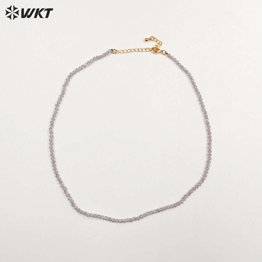 WT-N1437 Gorgeous Natural 18Inch Colorful Long Beads Vintage Boho Beads Necklace Casual Long Statement Necklace