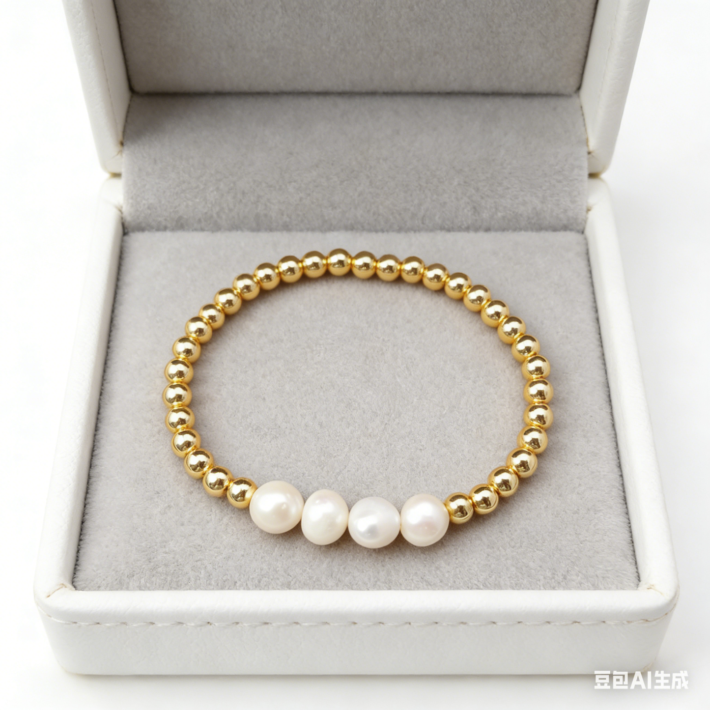 WT-B349 Simple Bracelets With Natural Pearl Bracelets for Women Wholesale Gold Beads Bracelets
