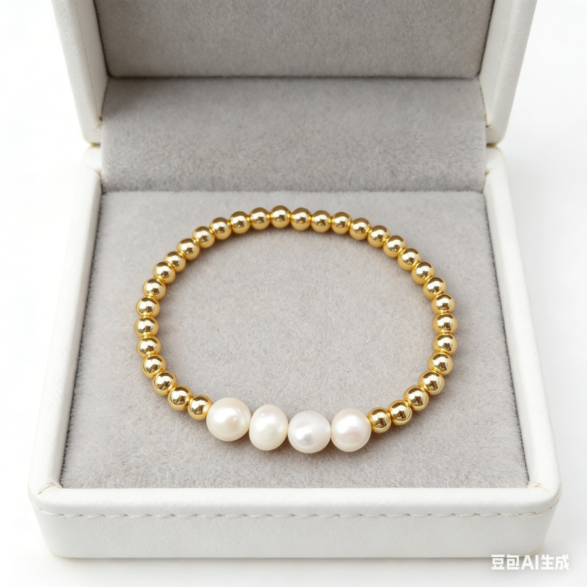 WT-B349 Simple Bracelets With Natural Pearl Bracelets for Women Wholesale Gold Beads Bracelets