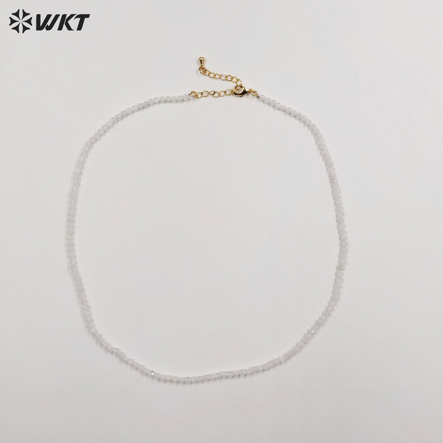 WT-N1437 Gorgeous Natural 18Inch Colorful Long Beads Vintage Boho Beads Necklace Casual Long Statement Necklace