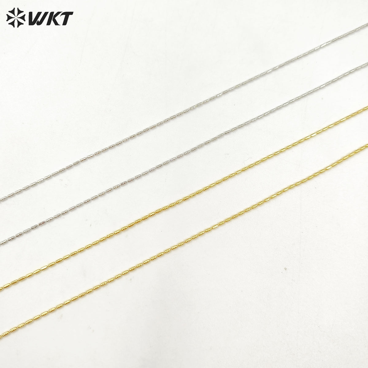 WT-BFN062 Fashion 18k Real Gold Plated Women Jewelry Bamboo Chain for Pendants Match Neckllace