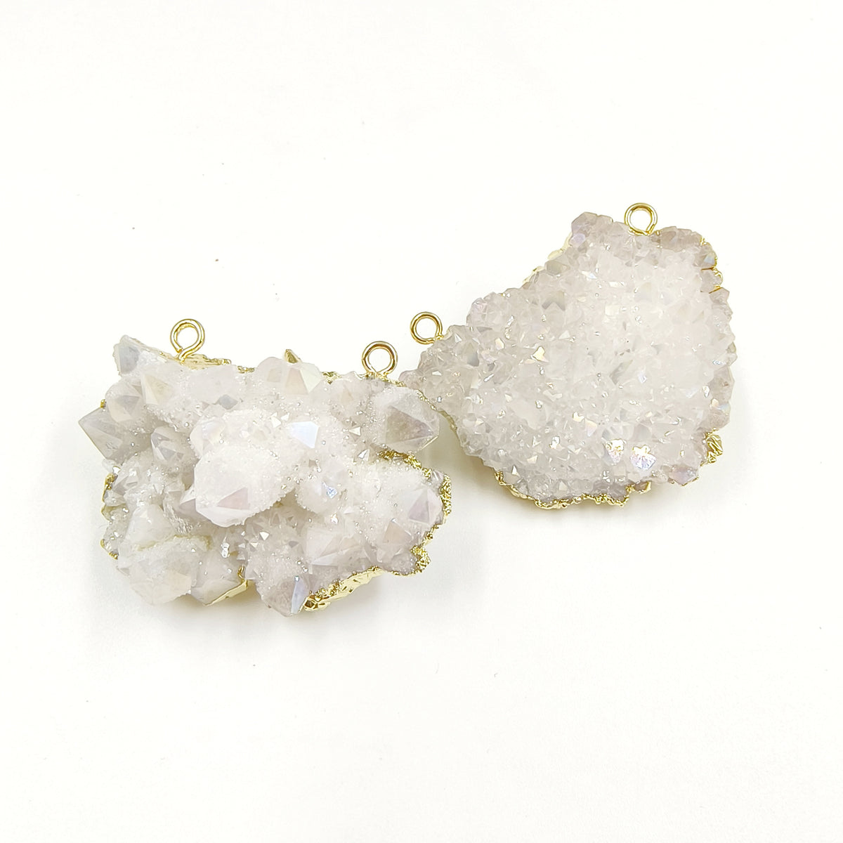 WT-P1918 Fashion Design New Precious Colorful Stone Oval Amazonite Amethyst Stone Aura Crystal Quartz Pendants