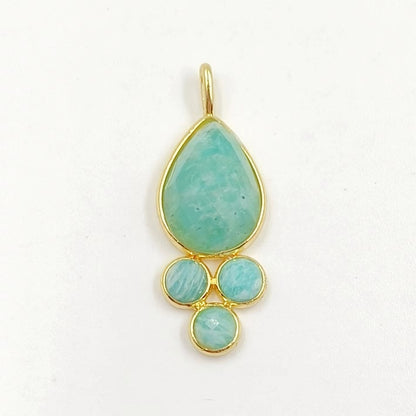 WT-P1944 Amazing Multi Colorful Natural Gemstone Made Pearl Drop 18k Gold Bezel Setting Stone Jewelry Pendant in Kinds of Colors