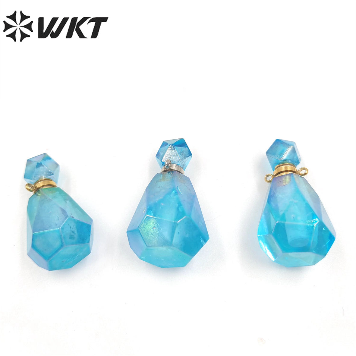 WT-P1786 Lovely Fashion Perfume Bottle Pendant Natural Crystal Exquisite Pendant Women Jewelry Crystal Quartz Pendant