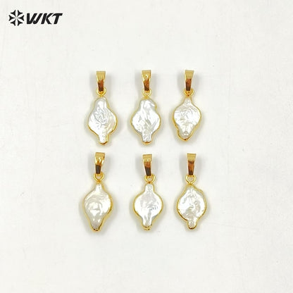 WT-P971 Fashion Rhombus Pearl Pendant for Jewelry Making,Natural Pearl Pendant in Rhombus Shape in High Quality Pearl Jewelry