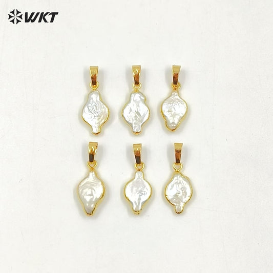 WT-P971 Fashion Rhombus Pearl Pendant for Jewelry Making,Natural Pearl Pendant in Rhombus Shape in High Quality Pearl Jewelry
