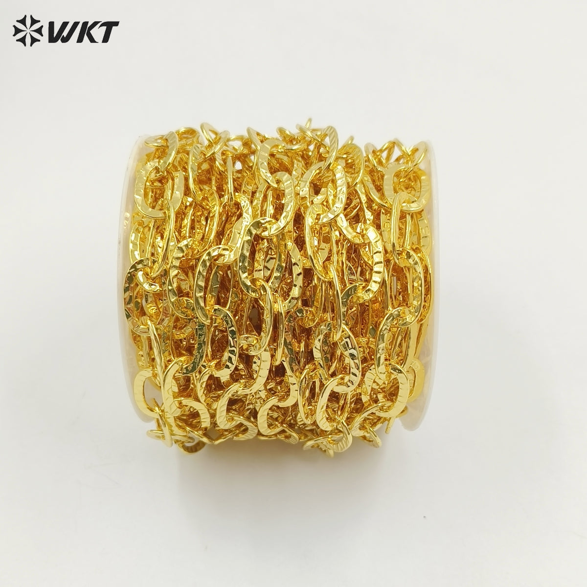 WT-BC228 Brass Hammer Roll Mix and Match Oval Cross Chain Stylish Personality Locomotive Clothing Chain