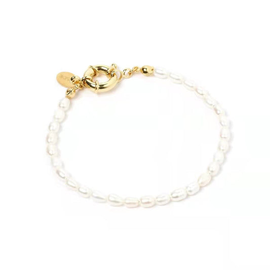 WT-MPB039 WKT New Design Gorgeous Natural Pearl Beads Bracelet Gold Plated Adjustable Fine Jewelry Pearl Bracelet for Women
