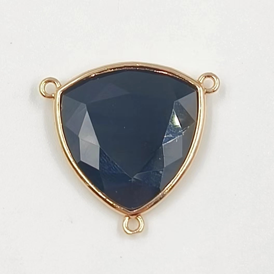 WT-C322 Trendy Design Colorful Stone & Aqua Marine for Jewelry Findings Stone for Bracelet Gemstone Connectors