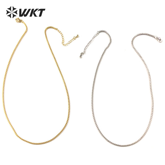 WT-BFN038 Lovely and Vintage Gold Chain with 18k Gold Plated Yellow Brass Chain for Women and Gifts