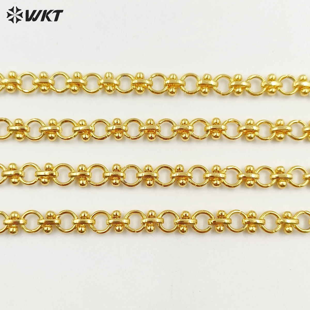WT-JFN22 WKT Popualr New Arrival Simple Elegant and Fresh Design 18k Gold Plated Buckle Necklace Unisex Hot Sale Chain Jewelry