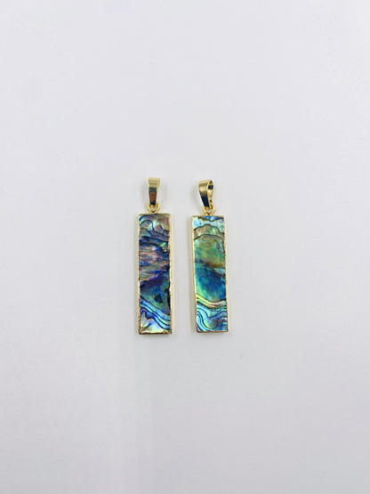 WT-P1165 Wholesale Hot Sale High Quality Vintage Pendant Natural Abalone Gemstone Pendant Accessory for Necklace