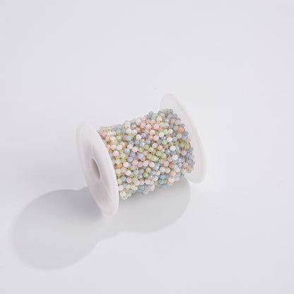 WT-RBC232 Euorope Fashion 2mm Tiny Colorful Beads Necklace Chain for Jewelry Findings DIY or As Sunglass Chain