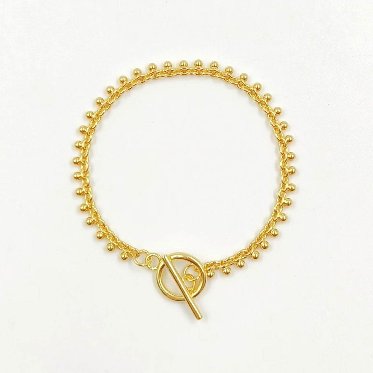 WT-JF353 High Quality New Delicate Natural Yellow Brass 18K Gold Plated Bracelet for Women As Birthday Gift Jewelry Finding