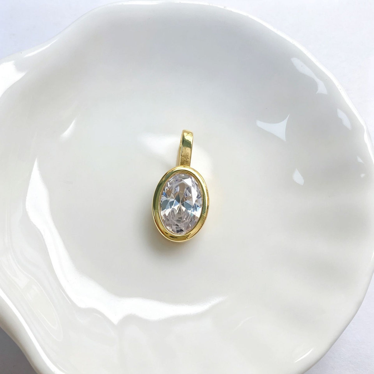 WT-MP334 High Quality Wholesale Round Square Heart Shape White Zircon Tiny Gold Pendants As Handmade Jewelry Accessories