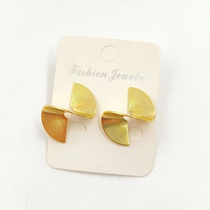WT-JFE113 Wholesale 18K Real Gold Plated Resist Tarnishable Twisted Bow Earring Studs for Women